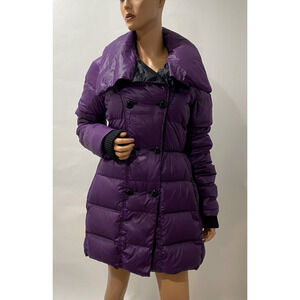 Juicy Couture puffer jacket Slime Fit Double check The Measurements Purple color
